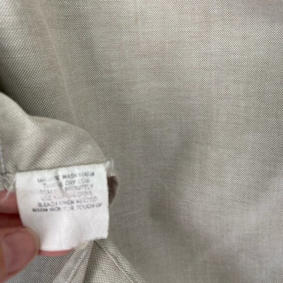 VINTAGE LL Bean Made in USA Button Down Long Sleeve Dress Shirt Mens Size 16 - Picture 5 of 5